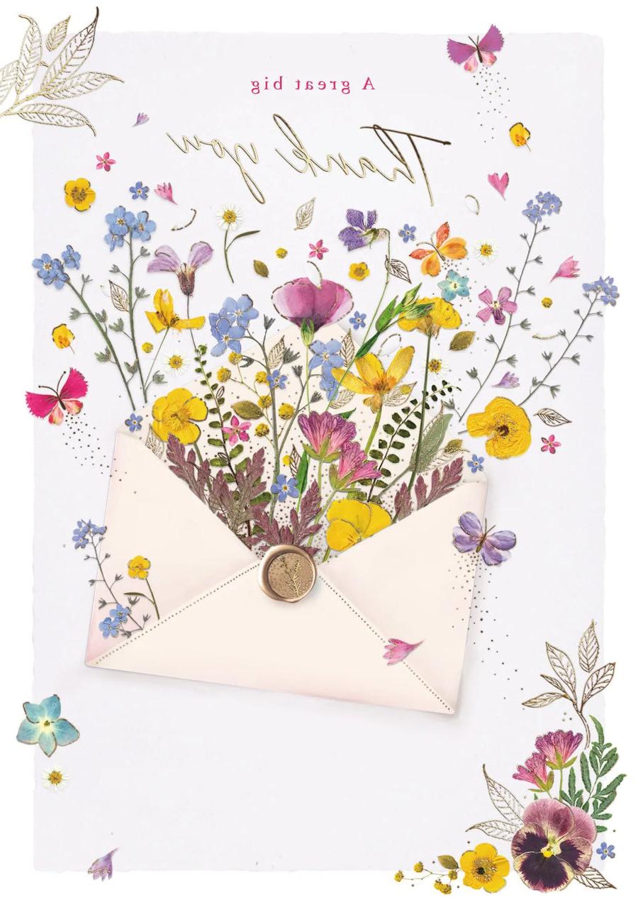 Thank You Greetings Card Plants By Post