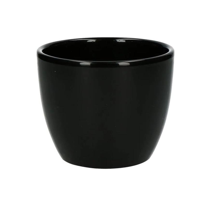 Black Ceramic Pot