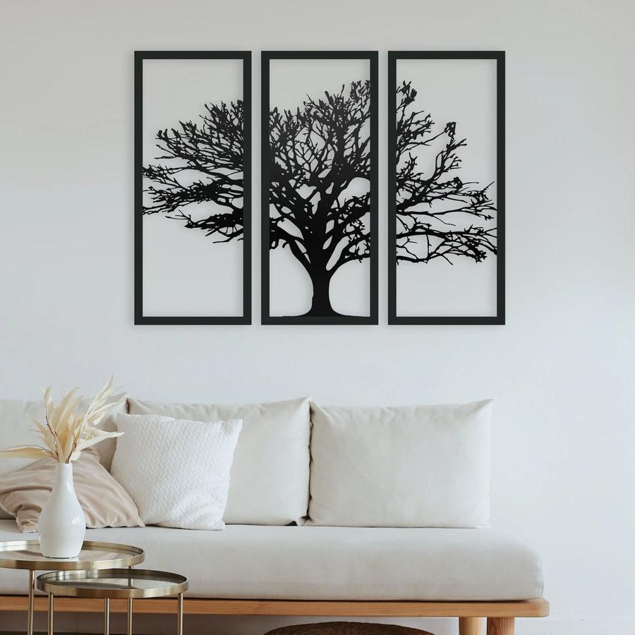 Tree of Life Metal Wall Art - Three Panels Plants By Post